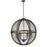 Atlas Lighting Renaissance Invention 32''W 6Lt Chandelier, Zinc/GY
