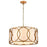 Atlas Lighting Ringlets 22''W 4Lt Chandelier, Golden Silver/White