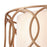 Atlas Lighting Ringlets 22''W 4Lt Chandelier, Golden Silver/White
