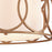Atlas Lighting Ringlets 22''W 4Lt Chandelier, Golden Silver/White