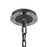 Atlas Lighting Riveted Plate 28''W 8Lt Chandelier, Silverdust Iron
