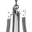 Atlas Lighting Riveted Plate 28''W 8Lt Chandelier, Silverdust Iron
