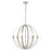 Atlas Lighting Rotunde 26'' Wide 6Lt Chandelier, Beechwood