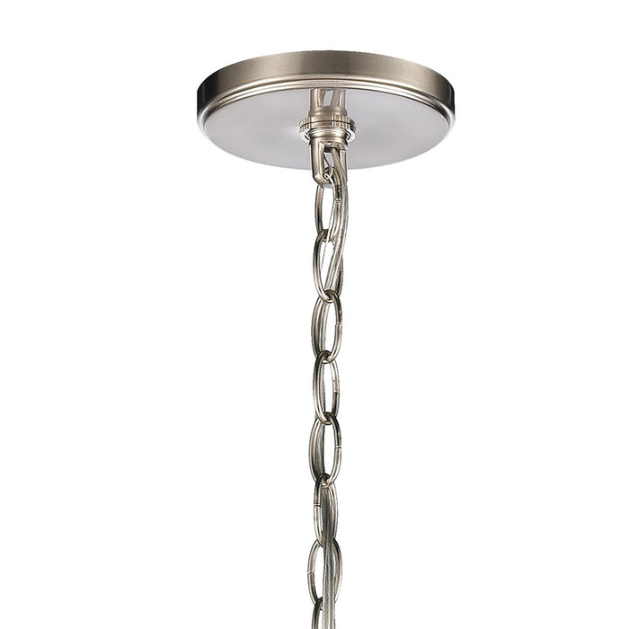 Atlas Lighting Rotunde 26'' Wide 6Lt Chandelier, Beechwood