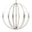 Atlas Lighting Rotunde 26'' Wide 6Lt Chandelier, Matte White