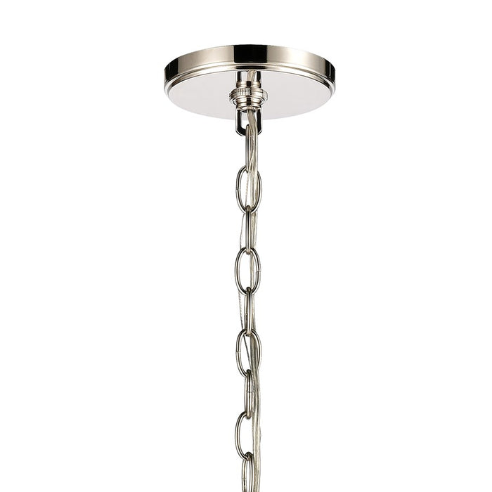 Atlas Lighting Rotunde 26'' Wide 6Lt Chandelier, Matte White