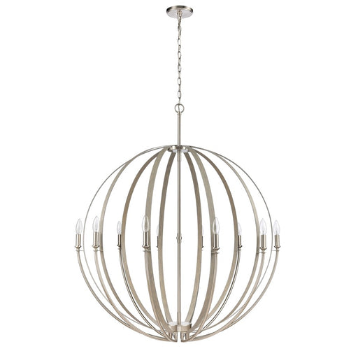 Atlas Lighting Rotunde 38'' Wide 10Lt Chandelier, Beechwood