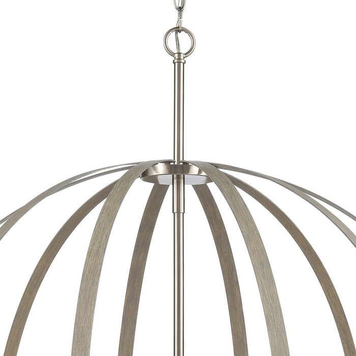 Atlas Lighting Rotunde 38'' Wide 10Lt Chandelier, Beechwood