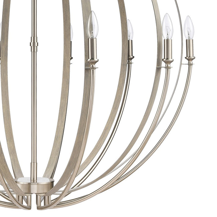 Atlas Lighting Rotunde 38'' Wide 10Lt Chandelier, Beechwood