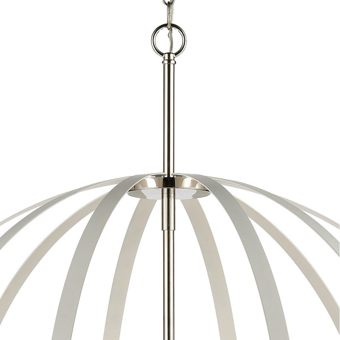 Atlas Lighting Rotunde 38'' Wide 10Lt Chandelier, Matte White