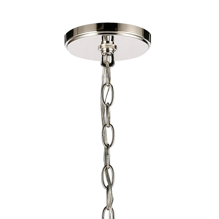 Atlas Lighting Rotunde 38'' Wide 10Lt Chandelier, Matte White