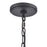 Atlas Lighting Rydell 24.5''W 5Lt Chandelier, Black/Parchment/White