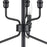 Atlas Lighting Saginaw 18'' Wide 6Lt Chandelier, Matte Black