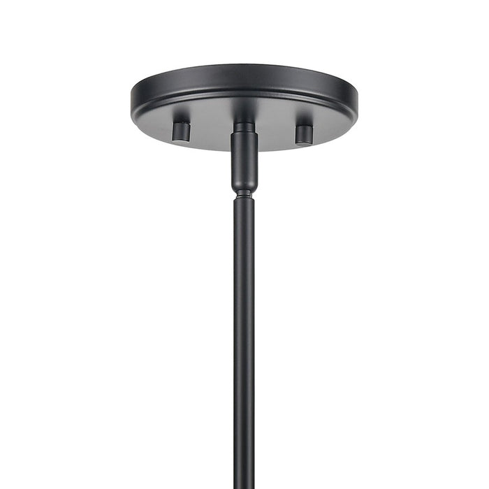 Atlas Lighting Saginaw 18'' Wide 6Lt Chandelier, Matte Black