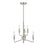 Atlas Lighting Saginaw 18'' Wide 6Lt Chandelier, Satin Nickel