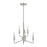 Atlas Lighting Saginaw 18'' Wide 6Lt Chandelier, Satin Nickel