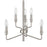 Atlas Lighting Saginaw 18'' Wide 6Lt Chandelier, Satin Nickel