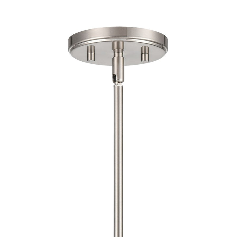 Atlas Lighting Saginaw 18in 6-Light Chandelier | Transitional Satin Nickel Metal | Dining Room & Kitchen Island | 18 x 18 x 16 in | Model CL11322-NK
