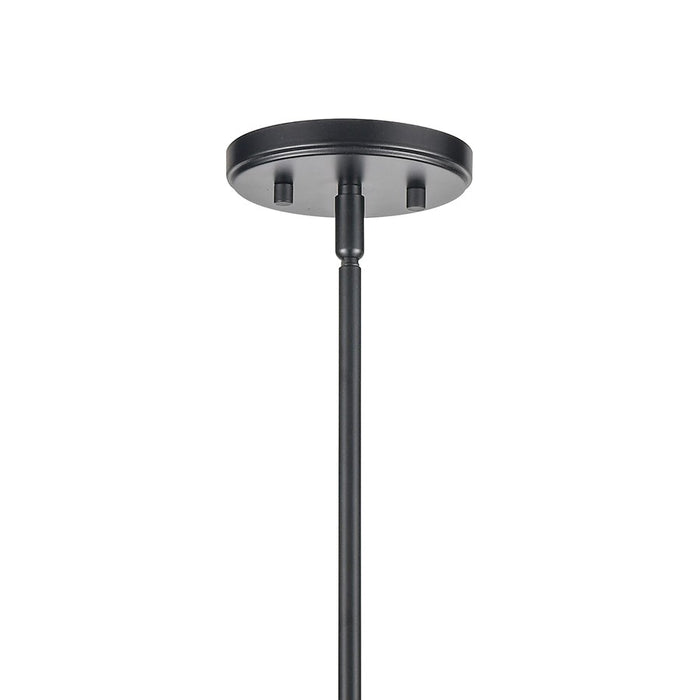 Atlas Lighting Saginaw 34'' Wide 10Lt Chandelier, Matte Black