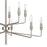 Atlas Lighting Saginaw 34'' Wide 10Lt Chandelier, Satin Nickel