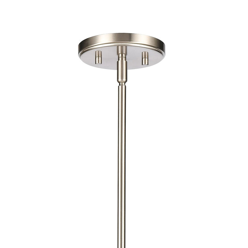 Atlas Lighting Saginaw 34in 10-Light Chandelier | Transitional Satin Nickel Metal | Dining Room & Foyer | 34 x 34 x 27 in | Model CL11323-NK