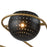 Atlas Lighting Scarab 47'' Wide 8Lt Chandelier, Satin Brass/Black