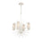 Atlas Lighting Sea Urchin 20'' Wide 4Lt Chandelier, White Coral