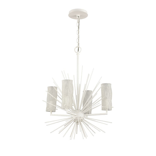 Atlas Lighting Sea Urchin 20'' Wide 4Lt Chandelier, White Coral