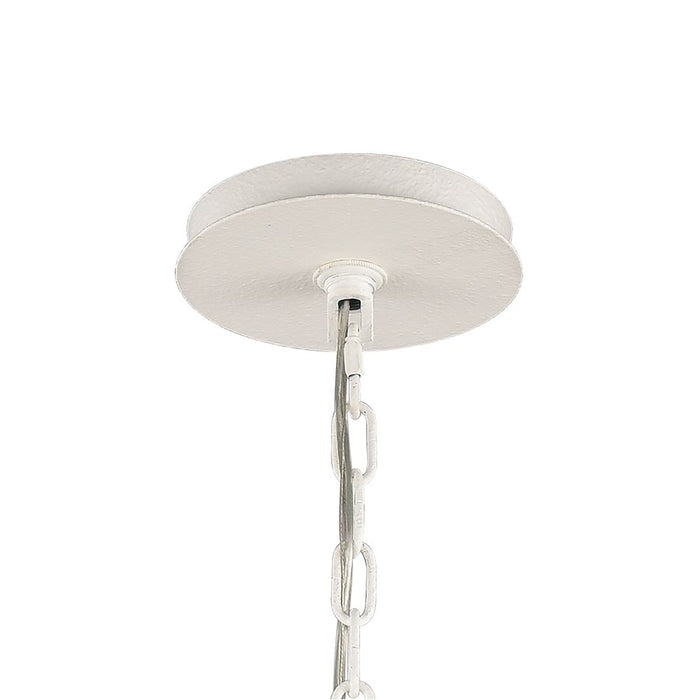Atlas Lighting Sea Urchin 27'' Wide 6Lt Chandelier, White Coral