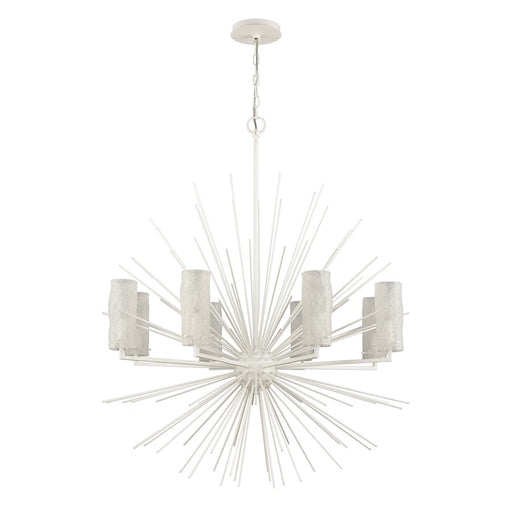 Atlas Lighting Sea Urchin 34'' Wide 8Lt Chandelier, White Coral