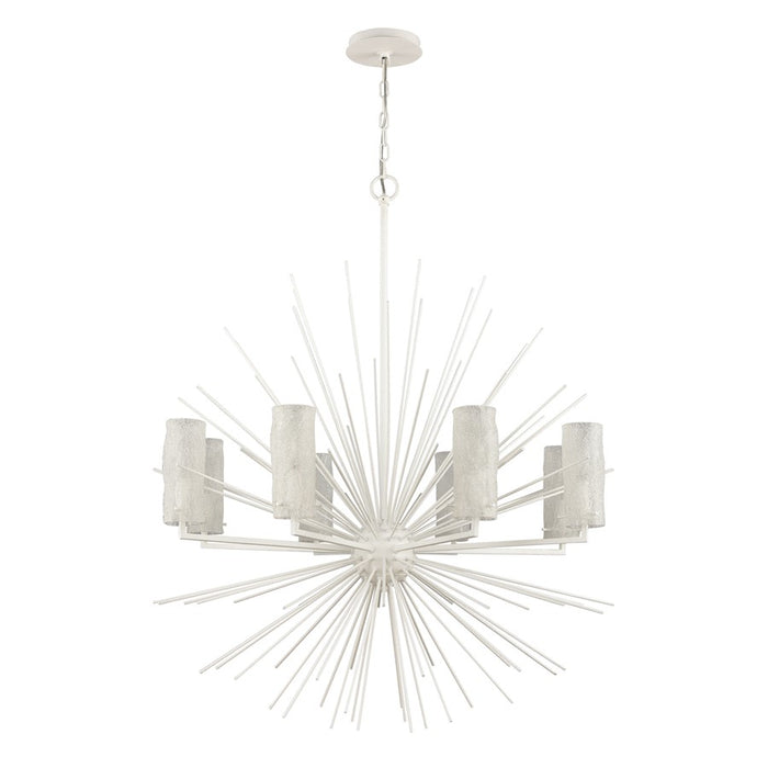 Atlas Lighting Sea Urchin 34'' Wide 8Lt Chandelier, White Coral