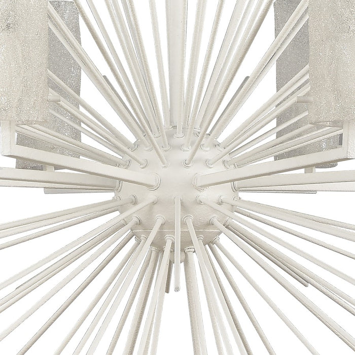 Atlas Lighting Sea Urchin 34'' Wide 8Lt Chandelier, White Coral