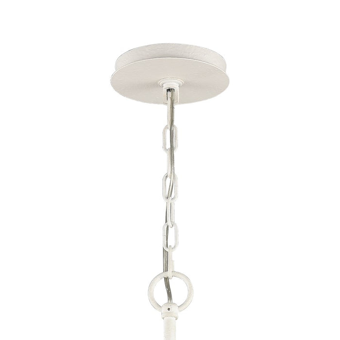 Atlas Lighting Sea Urchin 34'' Wide 8Lt Chandelier, White Coral