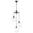 Atlas Lighting Selina 22'' Wide LED Chandelier, Bronze/Clear