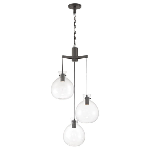 Atlas Lighting Selina 22'' Wide LED Chandelier, Bronze/Clear