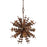 Atlas Lighting Sigma 28'' Wide 4Lt Chandelier, Autumn Brass