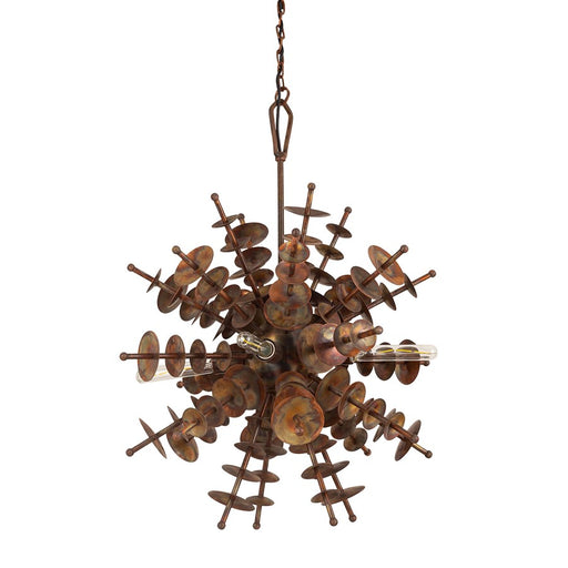 Atlas Lighting Sigma 28'' Wide 4Lt Chandelier, Autumn Brass