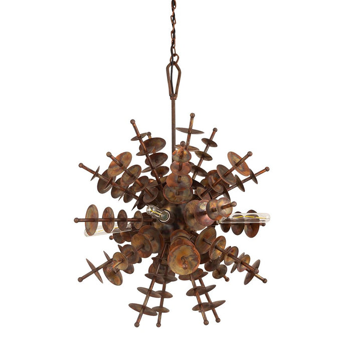 Atlas Lighting Sigma 28'' Wide 4Lt Chandelier, Autumn Brass