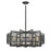 Atlas Lighting Slatington 28'' Wide 9Lt Chandelier, Nickel/Gray