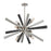 Atlas Lighting Solara 44'' Wide 6Lt Chandelier, Polished Nickel