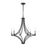 Atlas Lighting Spanish Villa 26'' Wide 6Lt Chandelier, Charcoal