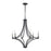 Atlas Lighting Spanish Villa 26'' Wide 6Lt Chandelier, Charcoal