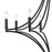 Atlas Lighting Spanish Villa 36'' Wide 8Lt Chandelier, Charcoal