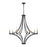 Atlas Lighting Spanish Villa 36'' Wide 8Lt Chandelier, Charcoal