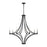 Atlas Lighting Spanish Villa 36'' Wide 8Lt Chandelier, Charcoal