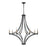 Atlas Lighting Spanish Villa 36'' Wide 8Lt Chandelier, Charcoal