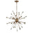 Atlas Lighting Sprigny 25'' Wide 6Lt Chandelier, Matte Gold
