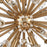 Atlas Lighting Starburst 26'' Wide 19Lt Chandelier, Satin Brass
