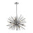 Atlas Lighting Starburst 27'' Wide 12Lt Chandelier, Polished Chrome