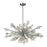 Atlas Lighting Starburst 36'' Wide 24Lt Chandelier, Polished Chrome